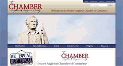 Desktop Screenshot of angletonchamber.org